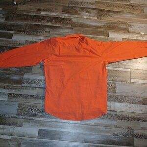 Amanti Men’s Orange Workwear Shirt – Casual Fit, Size 15.5